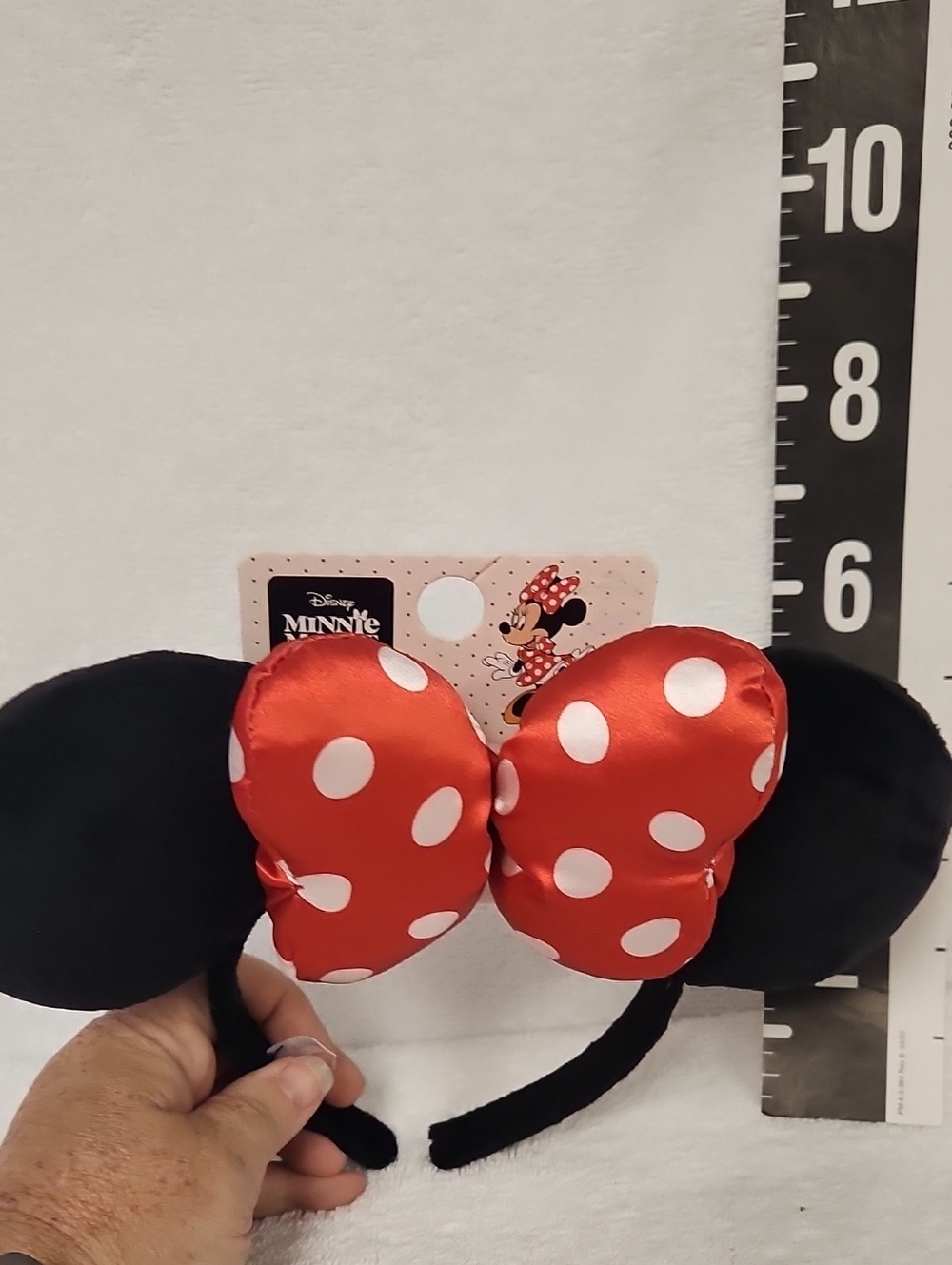 Primark Black Headband with Red Polka Dot Bow